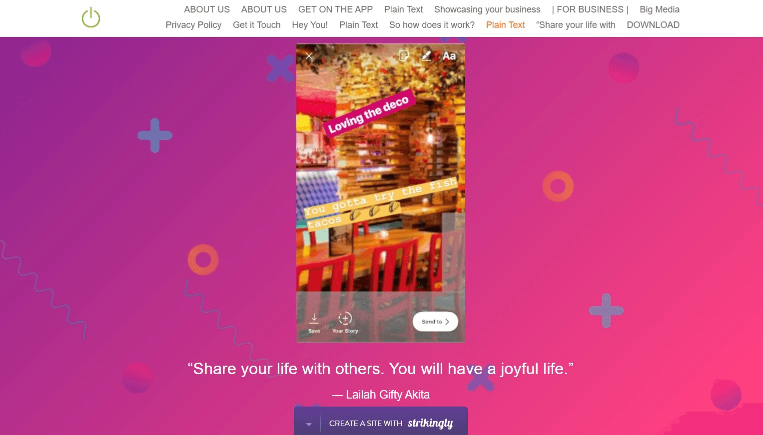 Strikingly Hollabox IG Story Strikingly Hollabox IG Story